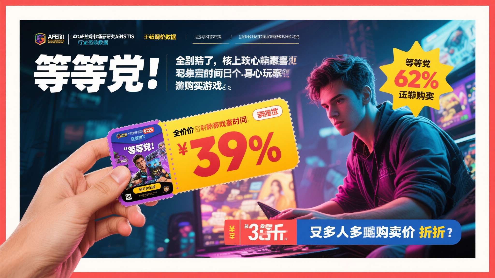 数据显示仅38%核心玩家还在购买原价游戏!都在等打折 你上一次全价购买一款游戏是什么时候?如果你已经记不清了,那你很可能属于那62%正